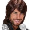 70er Jahre Perücke Benny 2 70er Jahre Perücke Benny -Karneval Kostüm Laden popstarperuecke benny herrenperuecke braun karnevalsperuecke maennerperuecke 25601 01