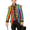 Gay Pride Parade Herrenfrack -Karneval Kostüm Laden regenbogen parade frack csd kostuem gay pride kostuem christopher street day kostuem 36534 001