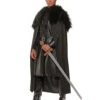 Ritter Umhang Mit Kunstfell Schwarz 1 Ritter Umhang Mit Kunstfell Schwarz -Karneval Kostüm Laden renaissance umhang mit kunstfell mittelalter umhang als fantasy kostuem zubehoer 25094 2