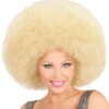XL Afro Perücke Blond -Karneval Kostüm Laden riesige afro peruecke blond 38100