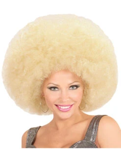XL Afro Perücke Blond