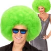 XL Afro Perücke Grün -Karneval Kostüm Laden riesige afro peruecke gruen neon green afro wig 38098 01