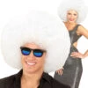 XL Afro Perücke Weiß 1 XL Afro Perücke Weiß -Karneval Kostüm Laden riesige afro peruecke weiss white afro wig faschingsperuecke 38099 01