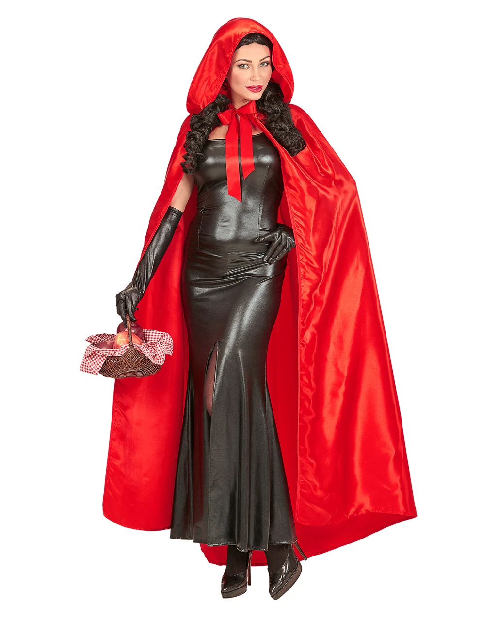 Roter Kapuzenumhang Aus Satin 3 Roter Kapuzenumhang Aus Satin