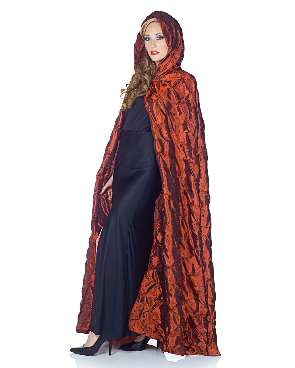 Roter Pintuck Umhang 3 Roter Pintuck Umhang