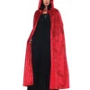 Roter Samt Umhang -Karneval Kostüm Laden roter samt umhang rot rotkaeppchen kapuzenumhang maerchenfigur kostuem accessoire 18365 2