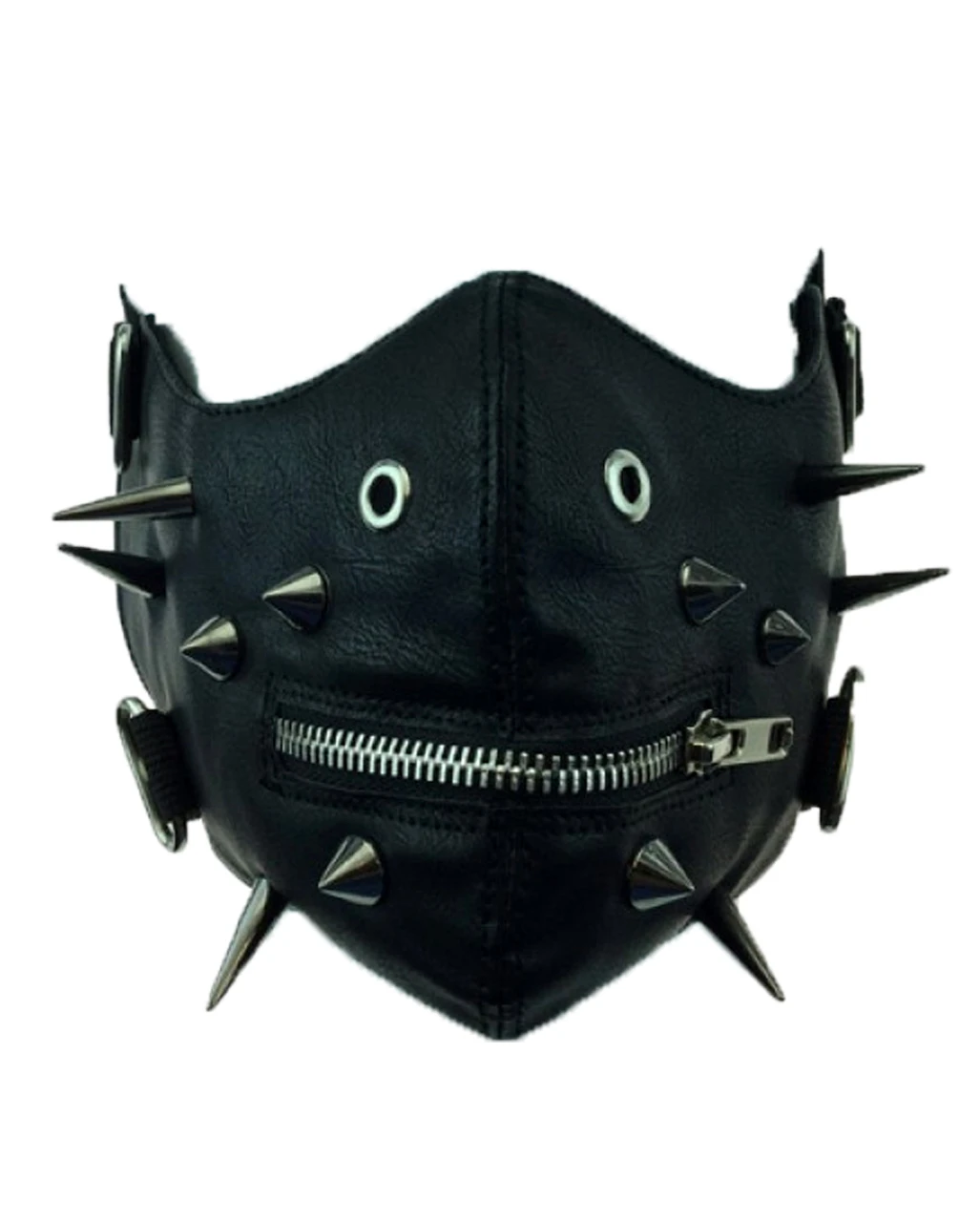 Cyberpunk Halbmaske Mit Spitznieten 3 Cyberpunk Halbmaske Mit Spitznieten