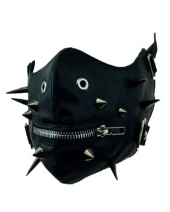 Cyberpunk Halbmaske Mit Spitznieten 7 Cyberpunk Halbmaske Mit Spitznieten -Karneval Kostüm Laden sado punk halbmaske mit spikes cyberpunk halfmask with spikes halloween masken kaufen 50497 03