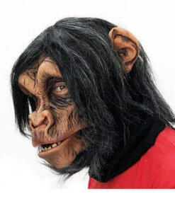 Schimpansen Maske Deluxe 7 Schimpansen Maske Deluxe -Karneval Kostüm Laden schimpansen maske affenmaske chimp mask tiermaske 14243 03
