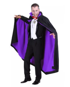 Vampir-Umhang Schwarz-violett