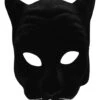 Schwarzer Panther Gesichtsmaske 1 Schwarzer Panther Gesichtsmaske -Karneval Kostüm Laden schwarze panther maske black panther mask schwarze raubtier maske schwarze leoparden maske tiermaske 8801337 01