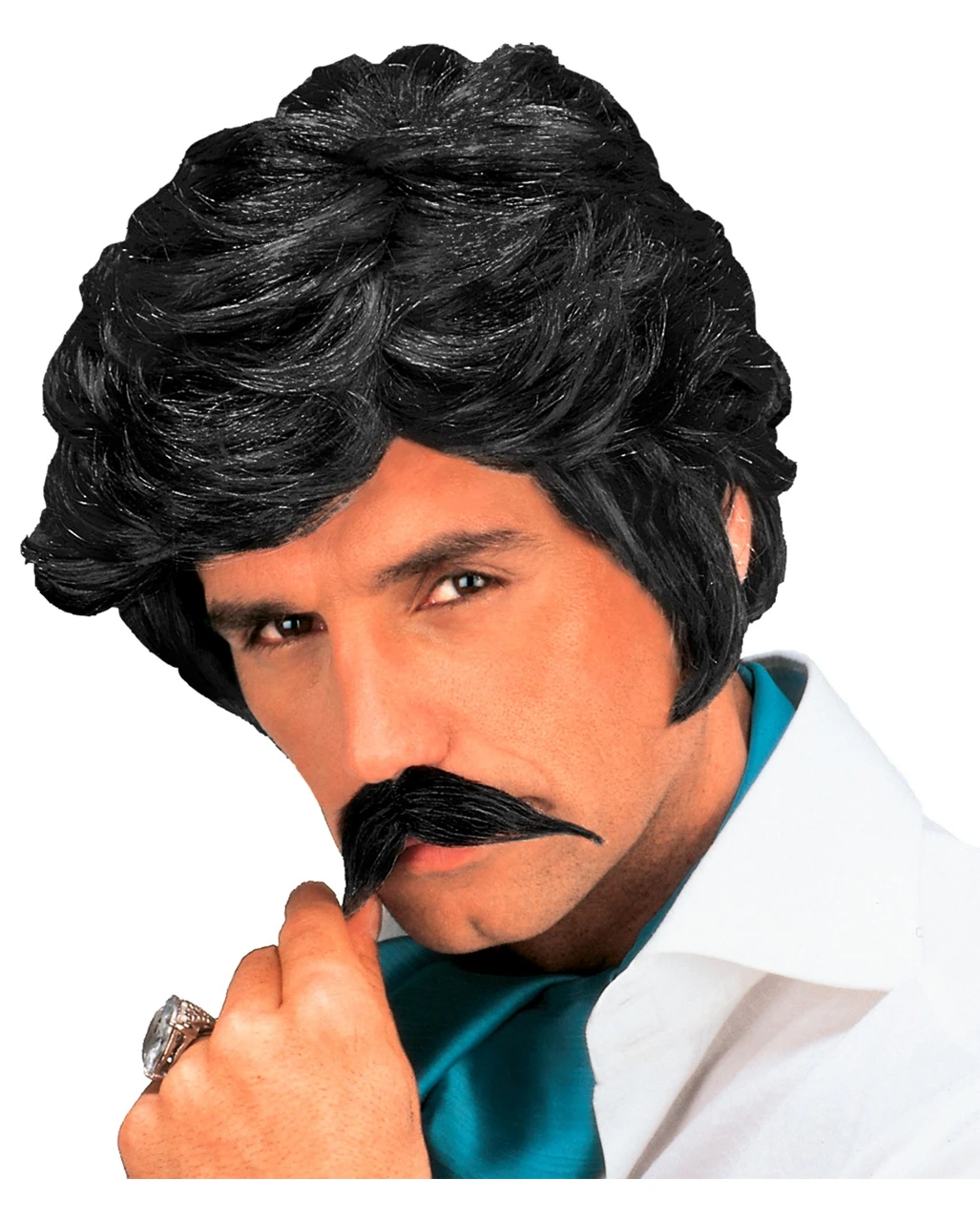 Playboy Perücke Und Bart In Schwarz 3 Playboy Perücke Und Bart In Schwarz