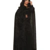 Samt Cape Schwarz -Karneval Kostüm Laden schwarzer samt umhang faschings und halloween kostuem zubehoer kostuem umhang 29276 1