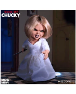 Childs Play 5 Sprechende Tiffany Action Figur 38cm -Karneval Kostüm Laden seed of chucky tiffany actionfigur seed of chucky talking tiffany action figurine mezco toys 50885 03