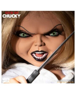 Childs Play 5 Sprechende Tiffany Action Figur 38cm -Karneval Kostüm Laden seed of chucky tiffany actionfigur seed of chucky talking tiffany action figurine mezco toys 50885 04