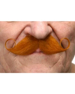 Selbstklebender Zwirbelbart Rot