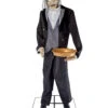 Sprechender Hausdiener Mit Tablett 1 Sprechender Hausdiener Mit Tablett -Karneval Kostüm Laden sprechender butler mit tablett halloween animatronic talking butler with tablet 51759 01