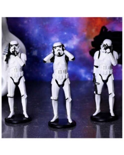 Three Wise Stormtropper Dekofiguren -Karneval Kostüm Laden three wise stormtrooper figuren three wise stormtrooper figurines star wars merchandise 39559 05