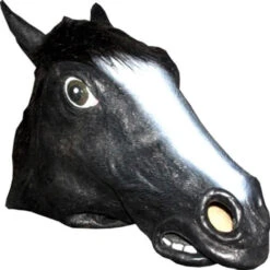 Tier Maske Pferd Schwarz
