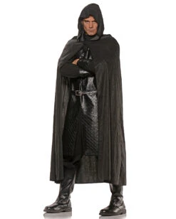 Schwarzer Umhang Im Wildleder-Look