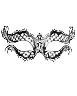 Metall-Maske Mit Weißen Strasssteinen