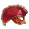 Venezianische Piraten Maske Rot -Karneval Kostüm Laden venezianische piraten maske fuer herren rot venezia masken karneval in venedig 8801154