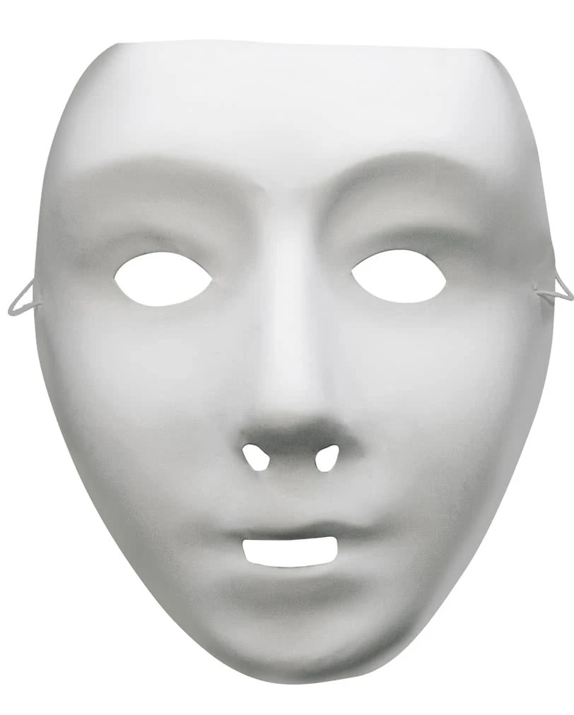 Weiße Gesichts Maske 3 Weiße Gesichts Maske