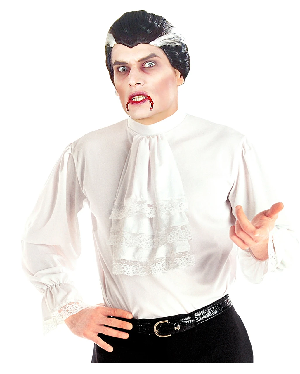 Barock Hemd Weiß 4 Barock Hemd Weiß – Bild 2